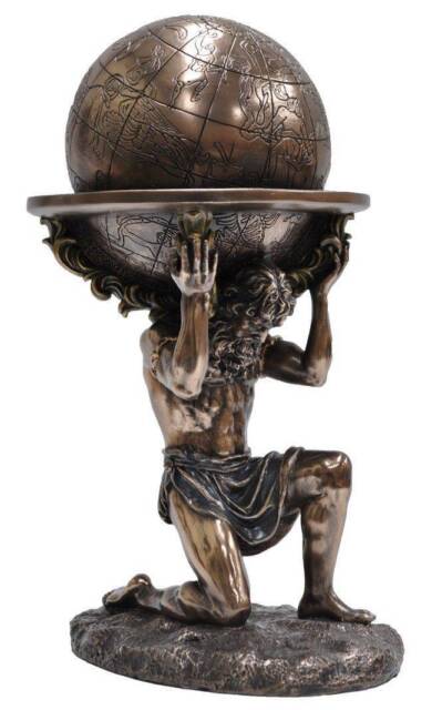 Thần Atlas đang nâng đỡ cả Đại Cầu—Biểu tượng của Hành Tinh Thượng đế 